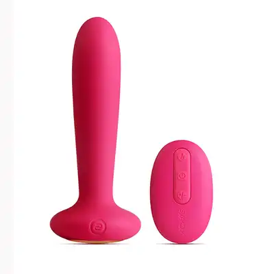 SVAKOM - Warming Plug Vibrator. Wibrujący plug analny z pilotem. Silikon. 