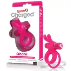 The Screaming O - Charged Ohare Rabbit . Podwójny silikonowy ring na penisa. Mocne wibracje