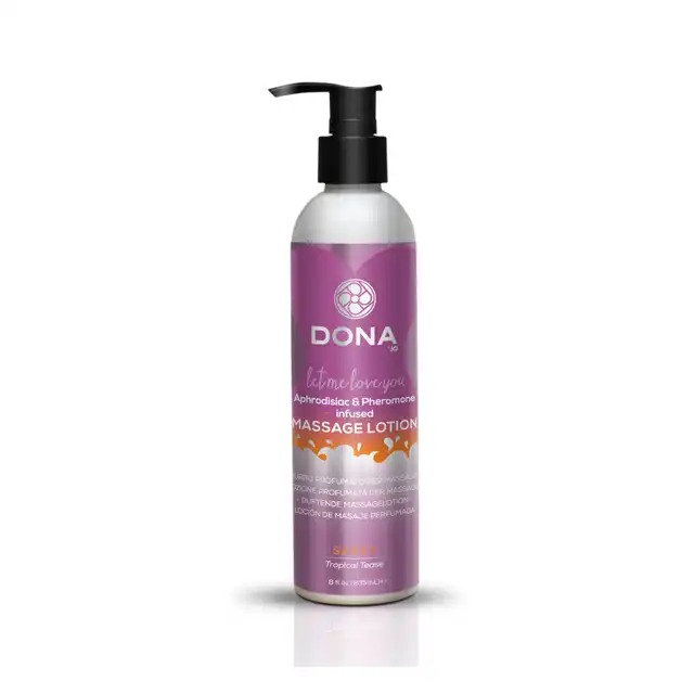 Dona - Massage Lotion Tropical Tease 250 ML. Tropikalny balsam do ciała z feromonami. 
