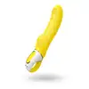 Satisfyer - Yummy Sunshine Vibrator. Silikonowy, żółty wibrator. Satynowa powierzchnia.