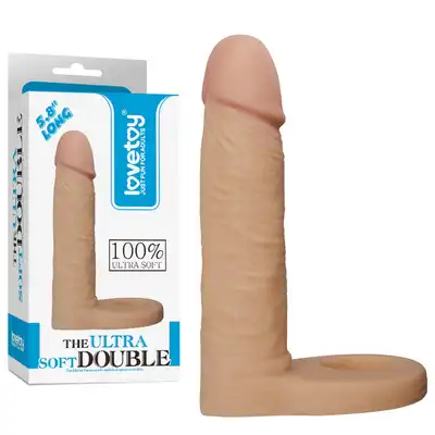 Lovetoy - The Ultra Soft Double 5.8 . Nakładka z cyberskóry do podwójnej penetracji!