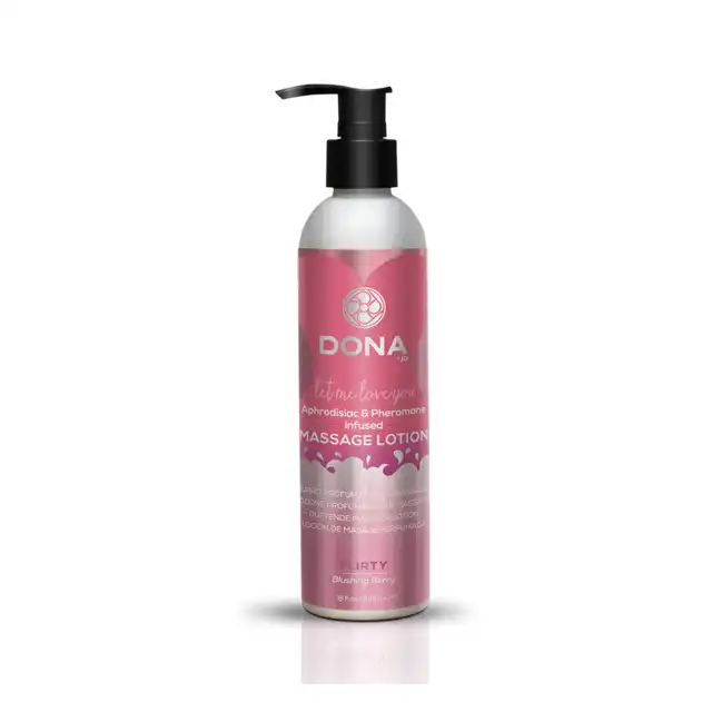 Dona - Massage Lotion Blushing Berry 250 ml. Balsam z feromonami o zapachu jagody
