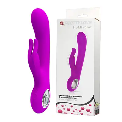 Pretty Love - Hot Rabbit. Wibrator ładowany na USB ze stymulatorem łechtaczki