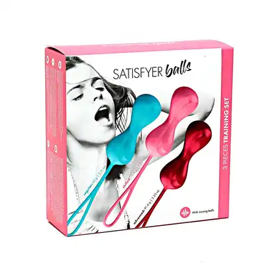 Satisfyer Balls - Progresywne kulki gejszy z gładkiego silikonu.