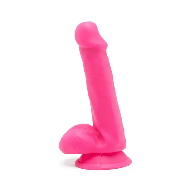 Toy Joy - Happy Dick 6". Różowe dildo z przyssawką 15 cm 