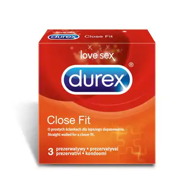 Prezerwatywy Durex Close Fit. Idealne dopasowanie. 