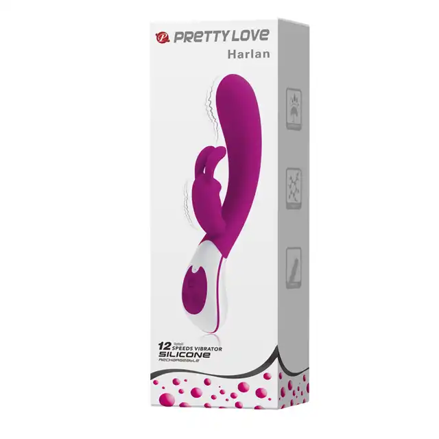 Pretty Love - Harlan USB. Wibrator z uroczym stymulatorem łechtaczki