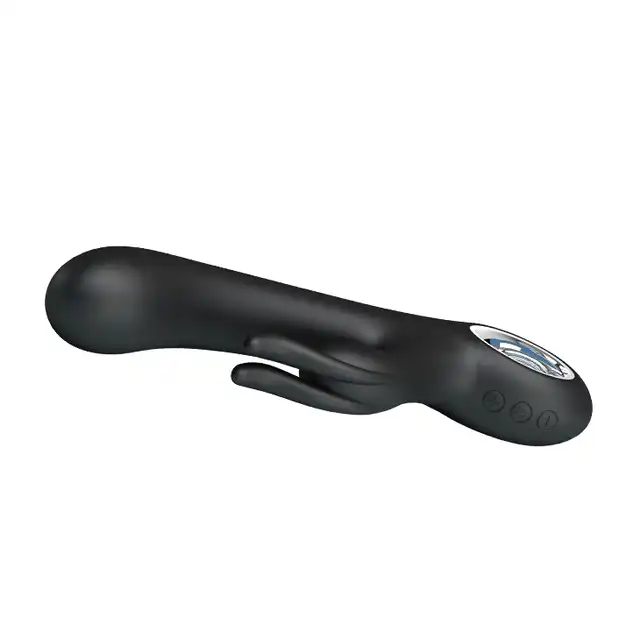 Pretty Love - Carina Black. Czarny wibrator ze stymulatorem łechtaczki. 