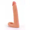 Lovetoy - The Ultra Soft Double 7. Nakładka z cyber skóry na penisa +5 cm
