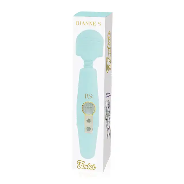 Rianne S - Icons Fembot Body Wand Mint Green. Magiczna różdżka na USB. Licznik drgań. 