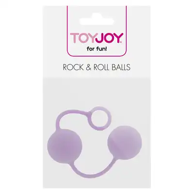 Toy Joy - Rock &amp; Roll Balls. Jasno fioletowe podwójne kulki gejszy najwyższej jakości z mechanizmem wibrującym. Mega Sale!