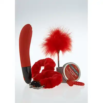ToyJoy - Just 4 You Luxe Box 4 Red. 5 częściowy zestaw erotyczny