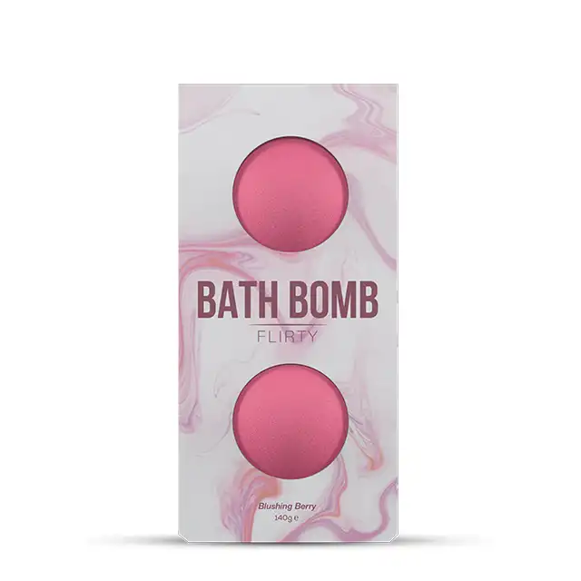 Dona - Bath Bomb Flirty Blushing Berry 140 g. Musujące kule do kąpieli.