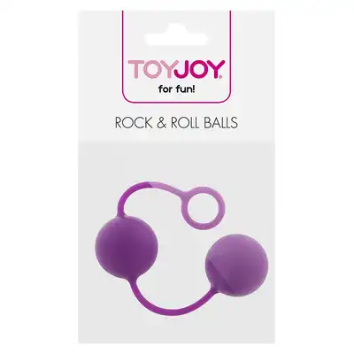 Toy Joy - Rock &amp; Roll Balls. Nowoczesne podwójne fioletowe kulki gejszy najwyższej jakości z mechanizmem wibrującym. 
