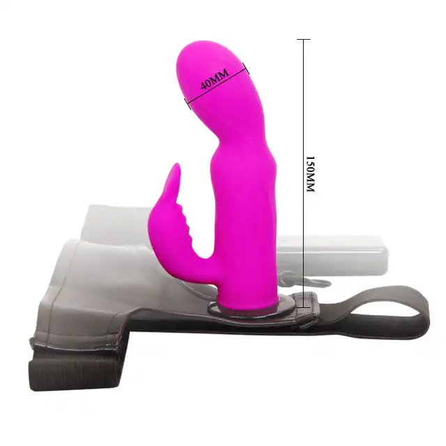 Ultra Harness  - Silikonowy damski strapon ze stymulacją łechtaczki. Mega sale!