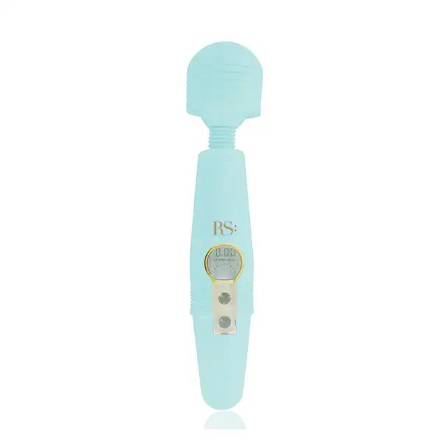 Rianne S - Icons Fembot Body Wand Mint Green. Magiczna różdżka na USB. Licznik drgań. 