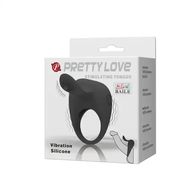 Pretty love - Stimulating tonguo. Pierścień z języczkiem