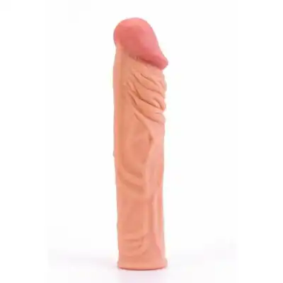 Lovetoy - Pleasure X-Tender. Nakładka przedłużająca penisa o blisko 5 cm!