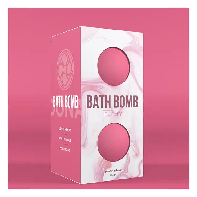 Dona - Bath Bomb Flirty Blushing Berry 140 g. Musujące kule do kąpieli.