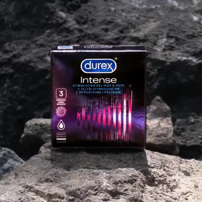 Prezerwatywy Durex Intense Orgasmic 3 szt. Prezerwatywy stymulujące