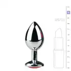 Easy Toys - Metal Butt Plug No 2. Metalowa zatyczka z akrylowym kryształkiem