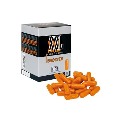 Hot - XXL Caps for Men Booster 30 caps. Tabletki wspomagające powiększenie penisa. 