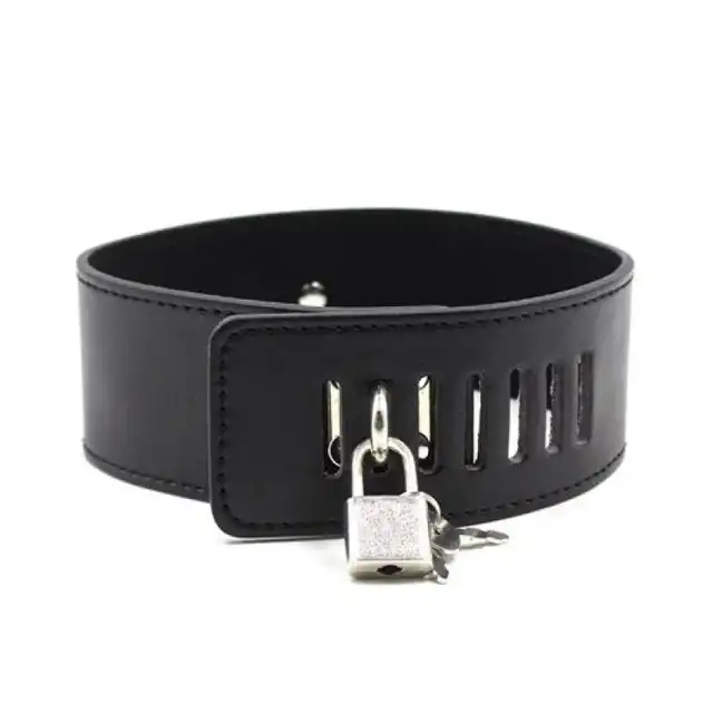 Toyz4Lovers - Collar With Nipple Clamps Black. Czarna obroża z łańcuchami i klamerkami na sutki