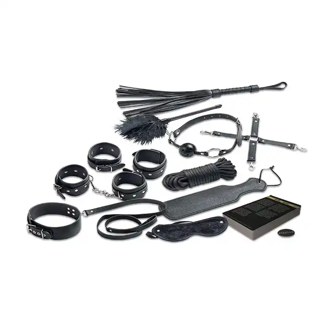 Tease&amp;Please - Master &amp; Slave Black. 12-częściowy zestaw do BDSM