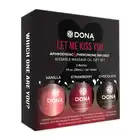 Dona - Massage Gift Set Flavoured 3x30 ml. Zestaw jadalny olejków do masażu. 