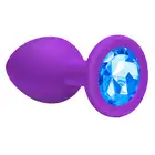 Emotions Cutie Medium Purple Blue Crystal. Silikonowa wtyczka analna. 