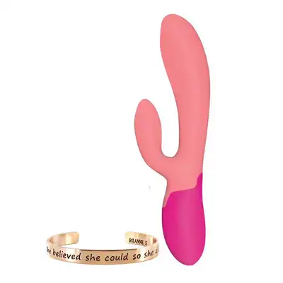 Rianne S - Xena Rabbit Vibrator. Silikonowy wibrator ze stymulatorem łechtaczki