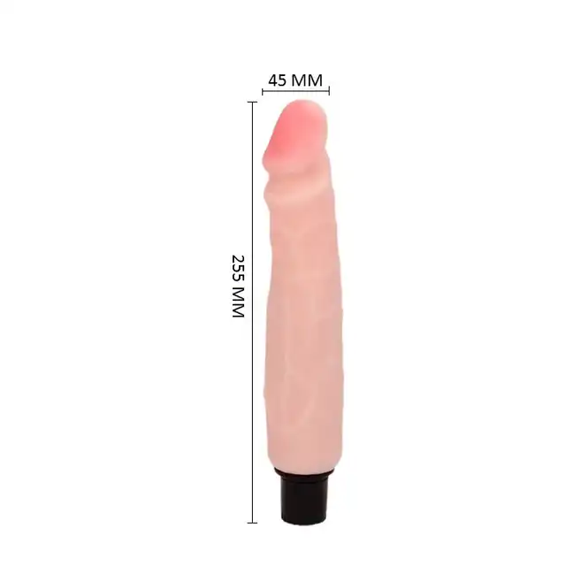 Realistic Skin XL - Vibrator 25,5 cm. Realistyczny wibrator z cyberskóry. 