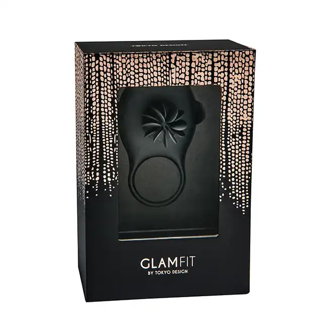 Tokyo Design - Glamfit Rotating Ring. Silikonowy pierścień erekcyjny z rotacją. USB.