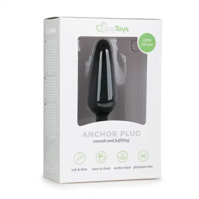 Easy Toys - Anal Anchor Plus M. Wtyczka analna z półokrągłą podstawą.