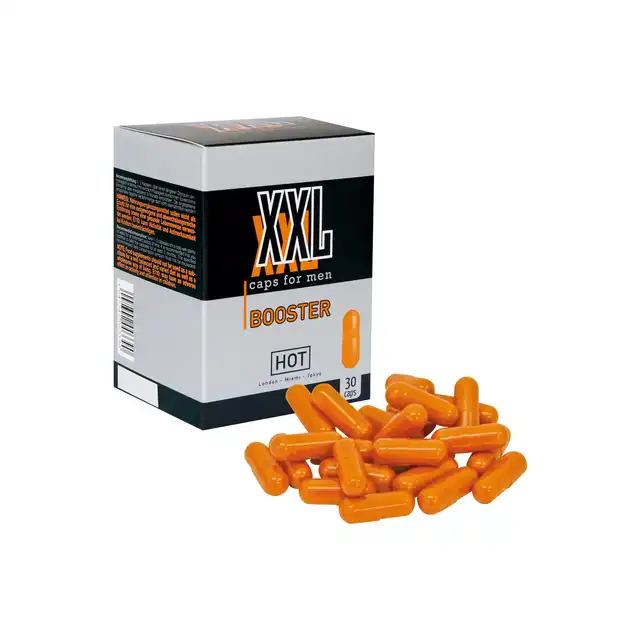 Hot - XXL Caps for Men Booster 30 caps. Tabletki wspomagające powiększenie penisa. 