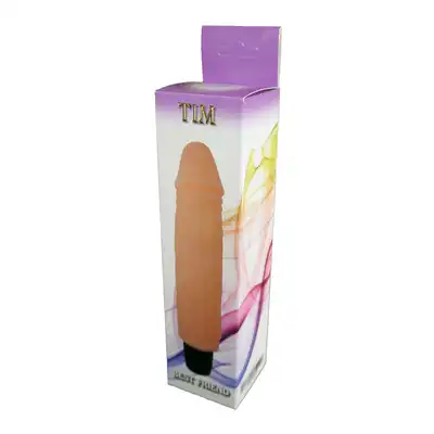 Boss Series - Tim. Realistyczny wibrator z cyberskóry. Idealny dla początkujących, szukających nowych doznań! 20cm wibrującej zabawy. Top Produkt!