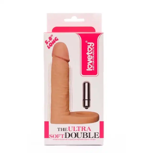 Lovetoy - The Ultra Soft Double 5.8 Vibro. Podwójna penetracja z wibracjami!
