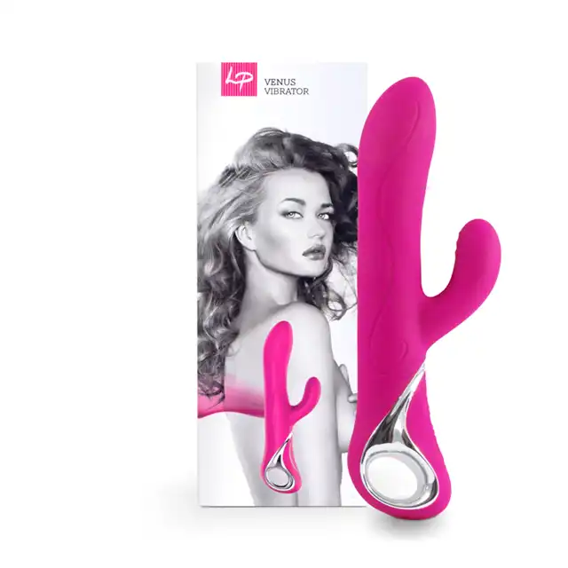 LoversPremium - Venus Vibrator Pink. Rotujący wibrator. Silikon.