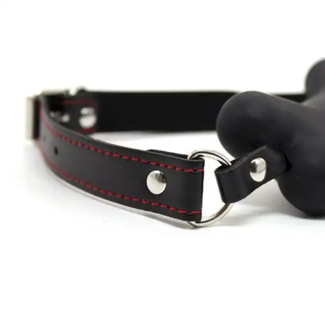 Toyz4Lovers - Easy Dog Gag Black. Czarny knebel w kształcie kości. 