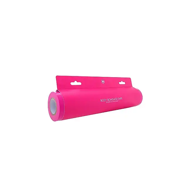 Ouch! - Body Bondage Tape Pink. Różowa bezklejowa taśma do krępowania