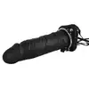 You2Toys - Inflatable Strap On. Strapon z dmuchanym czarnym dildo. Do 9 cm średnicy!