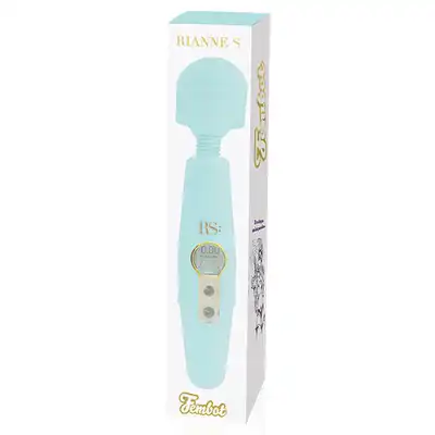 Rianne S - Icons Fembot Body Wand Mint Green. Magiczna różdżka na USB. Licznik drgań. 