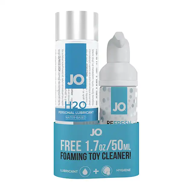 System Jo - H2O Lubricant 120 ml &amp; cleaner. Zestaw lubrykant + cleaner do zabawek