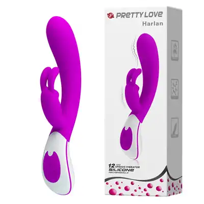 Pretty Love - Harlan USB. Wibrator z uroczym stymulatorem łechtaczki