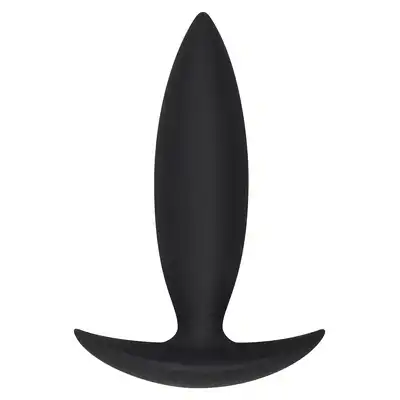 Bubble Butt Player S Slim Black. Czarna zatyczka analna z półokrągłą podstawą