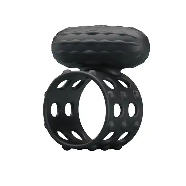 Pretty Love - Osborn. Czarny silikonowy ring z mocnymi wibracjami