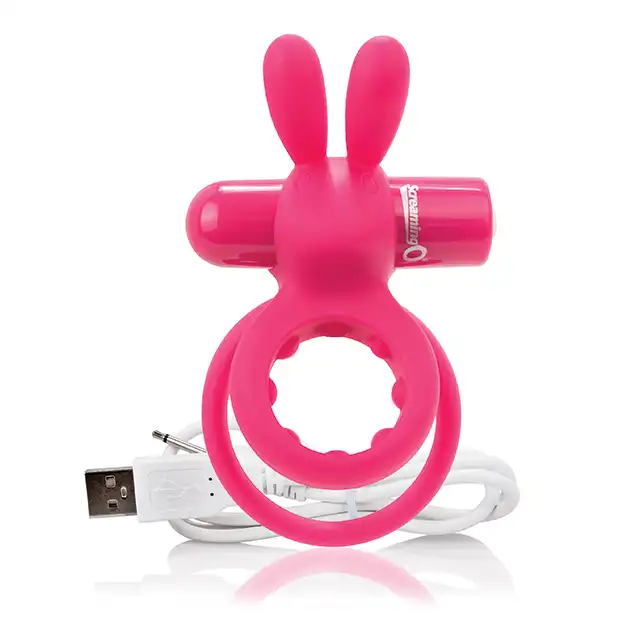 The Screaming O - Charged Ohare Rabbit . Podwójny silikonowy ring na penisa. Mocne wibracje