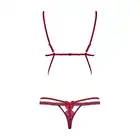 Wonderia body kolor: bordowy S/M. Z delikatnymi kokardkami