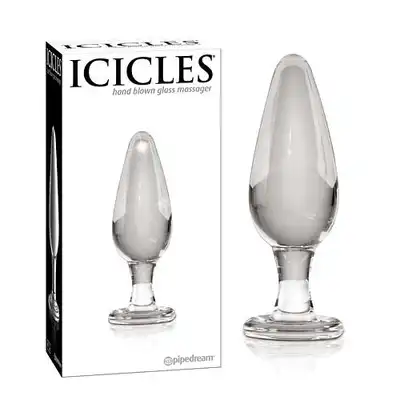 Icicles Nr.26 - Szklana wtyczka analna 11 cm