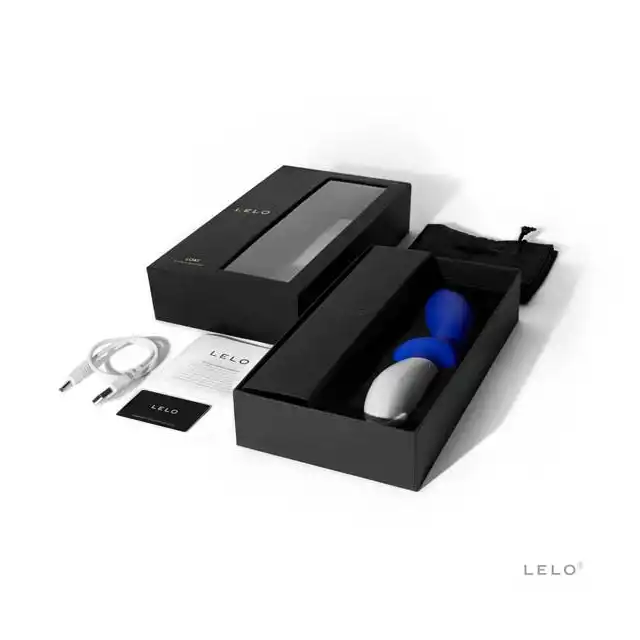 Lelo - Loki Blue. Stymulator prostaty o stożkowym designie i spłaszczonej dodatkowo stymulującej podstawie